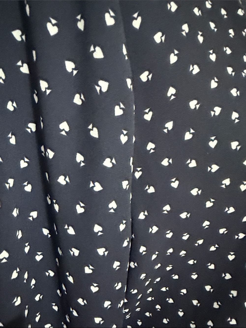 Ann Taylor Navy White Dot Blouse - Picture 3 of 5
